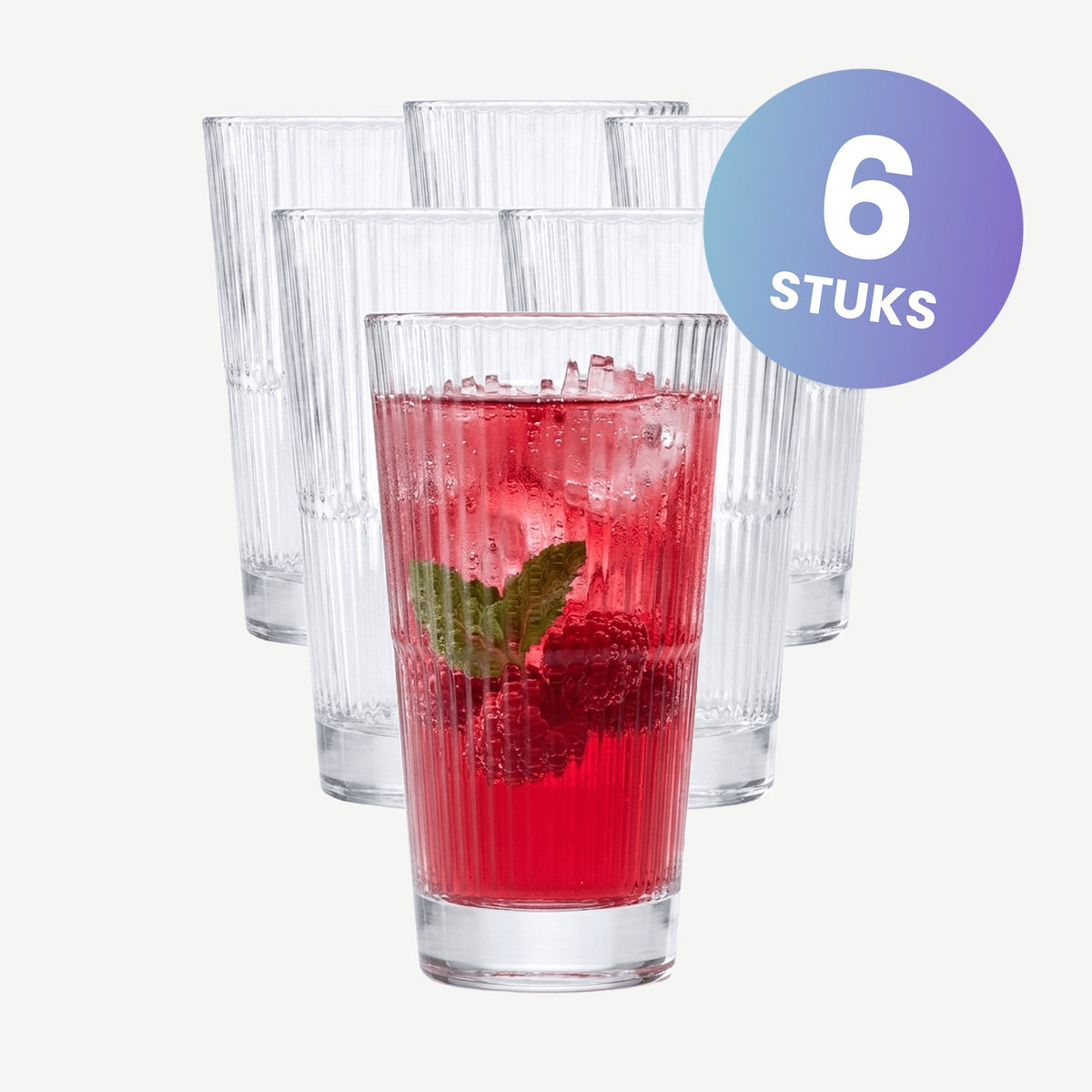 Vidivi Diva Longdrinkglas 41 Cl - set van 6 glazen