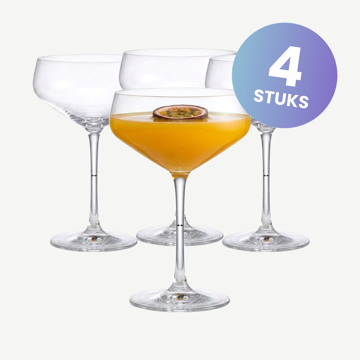 Zwiesel Glas Echo Cocktailcoupe 27,7 Cl - set van 4 glazen