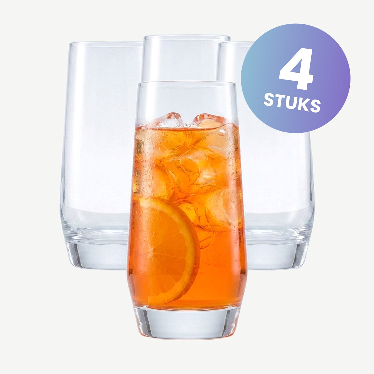 Zwiesel Glas Pure Longdrinkglas 55,5 Cl - set van 4 glazen