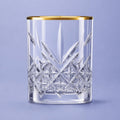 Pasabahce Timeless Borrelglas 6,2 Cl Gouden Rand - 4 Stuks