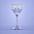 Pasabahce Timeless Martiniglas 23 Cl Gouden Rand - 4 Stuks