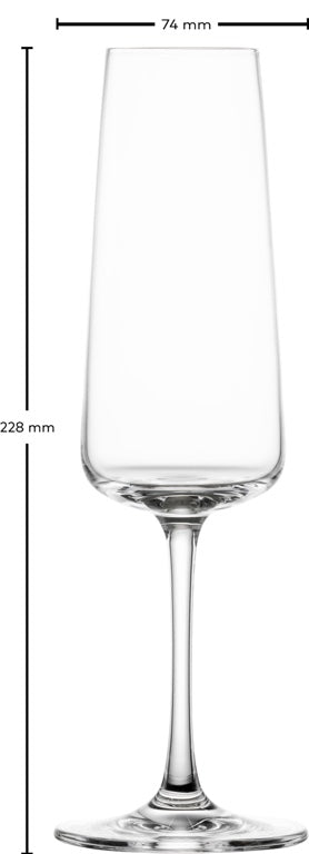 Schott Zwiesel MioVino verre à champagne 26 Cl avec point de nucléation - 4 pièces