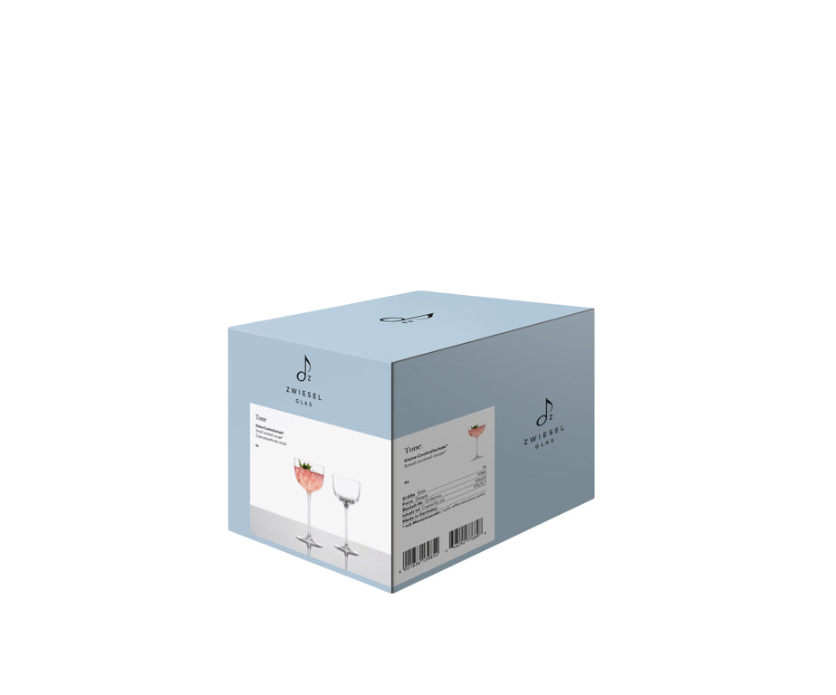 Zwiesel Glas Tone Coupe à cocktail petite 17 Cl avec point de perlage - 4 pièces
