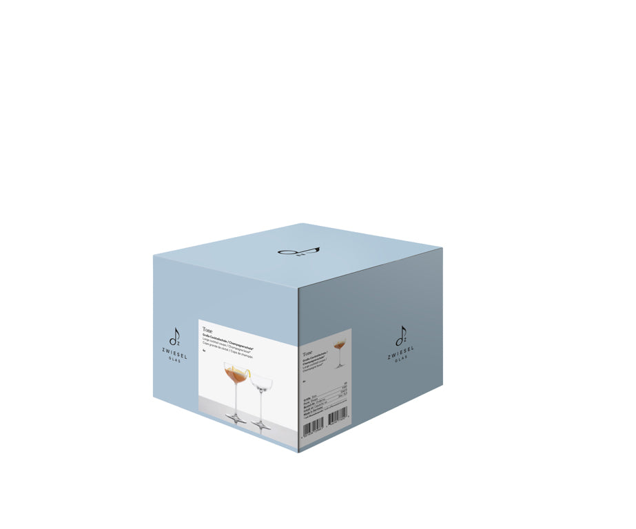Zwiesel Glas Tone coupe à cocktail grande 24,6 Cl avec point de perlage - 4 pièces
