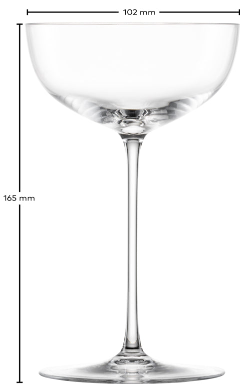 Zwiesel Glas Tone coupe à cocktail grande 24,6 Cl avec point de perlage - 4 pièces