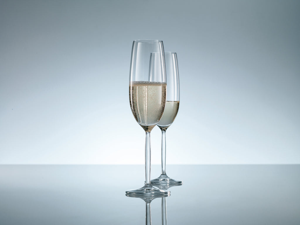 Schott Zwiesel Diva Flûte à champagne 22 Cl avec point de perlage - 6 pièces