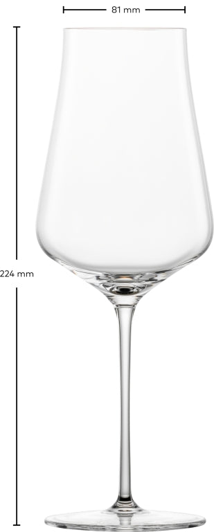 Zwiesel Glas Duo verre à vin blanc 38,1 Cl avec point de pétillement, en coffret cadeau - 2 pièces