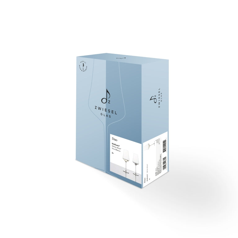 Zwiesel Glas Duo verre à vin blanc 38,1 Cl avec point de pétillement, en coffret cadeau - 2 pièces