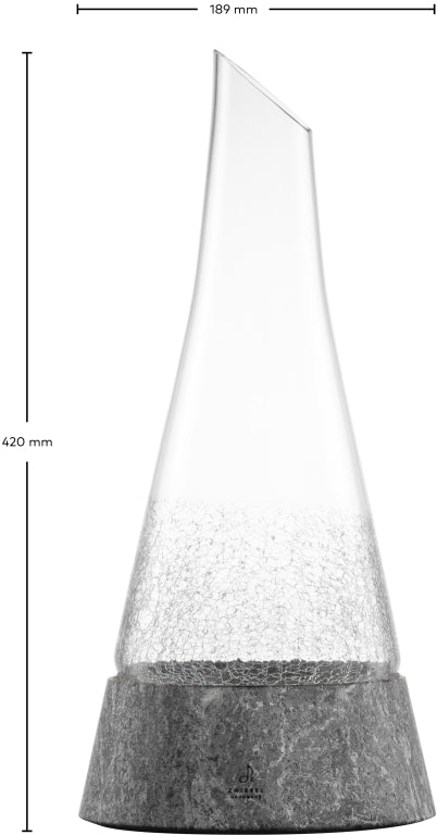 Zwiesel Glas Symbiosis carafe à décanter 75 Cl avec pied en pierre