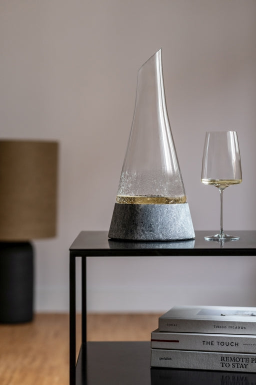Zwiesel Glas Symbiosis carafe à décanter 75 Cl avec pied en pierre