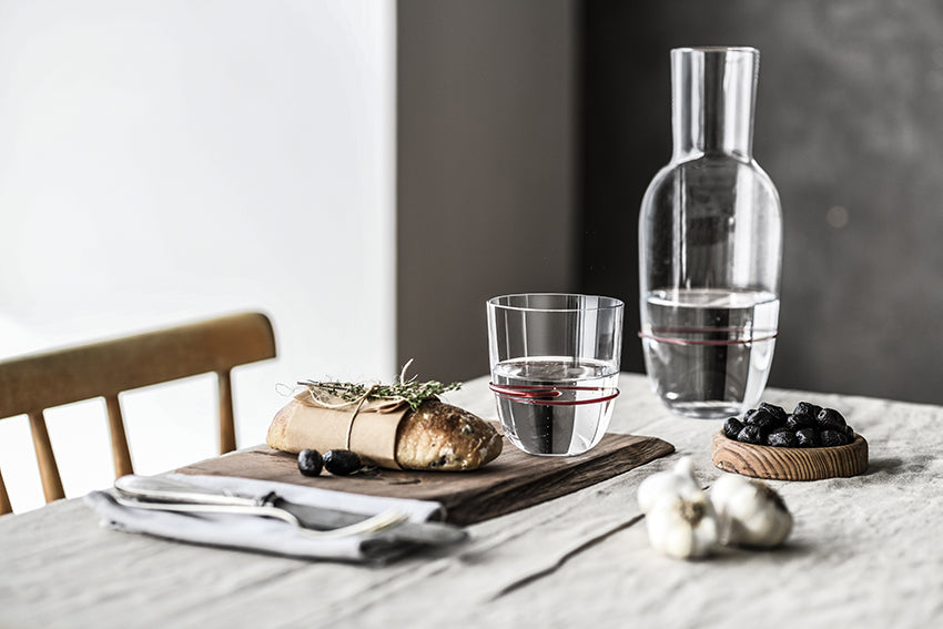Zwiesel Glas Aura Set carafe avec 2 gobelets aubergine - 3 pièces