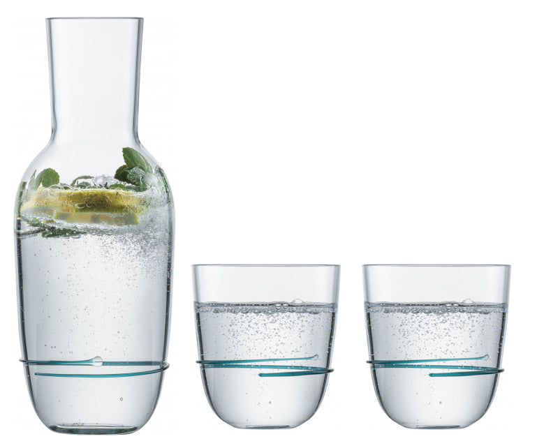 Zwiesel Glas Aura set avec carafe et 2 tumblers verts - 3 pièces