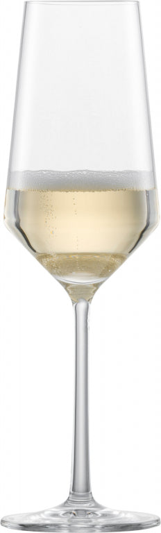 Zwiesel Glas Pure verre à champagne 29,7 Cl avec point de nucléation dans un coffret cadeau - 2 pièces