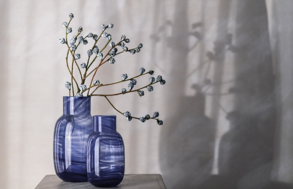 Zwiesel Glas Waters vase petit modèle 220 mm bleu