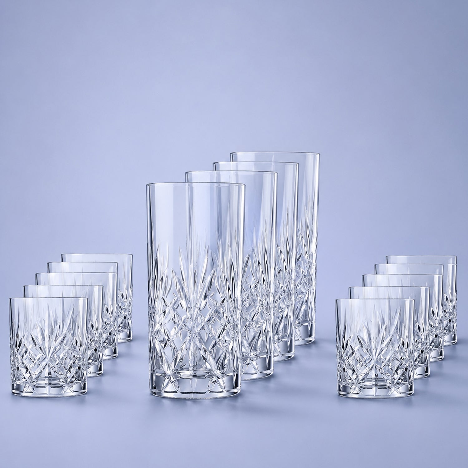RCR Melodia Glazenset 18-Delig (Longdrinkglazen - Tumblers) - Glazen.nl