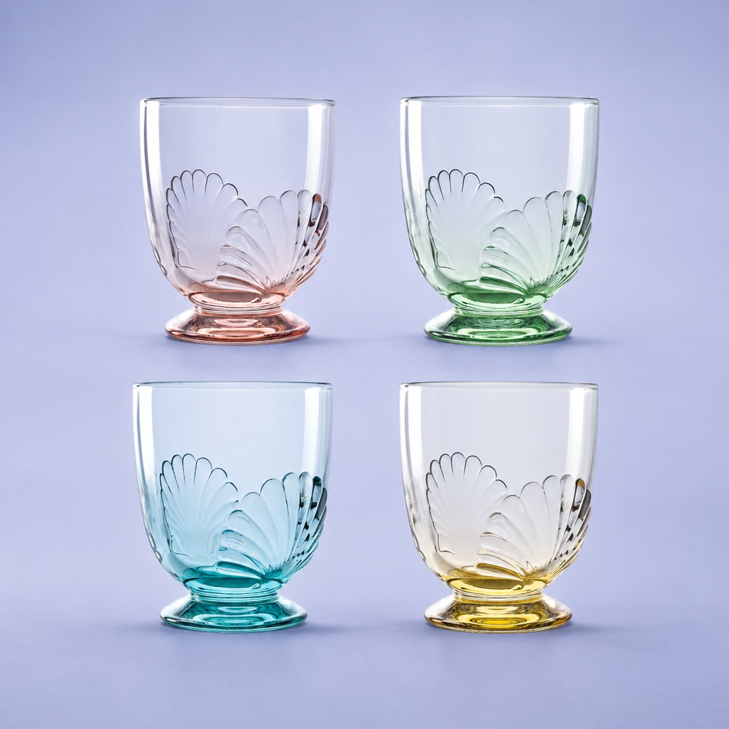 La Rochere Belle Waterglazen Assorti 4 Kleuren 32 Cl - 4 Stuks