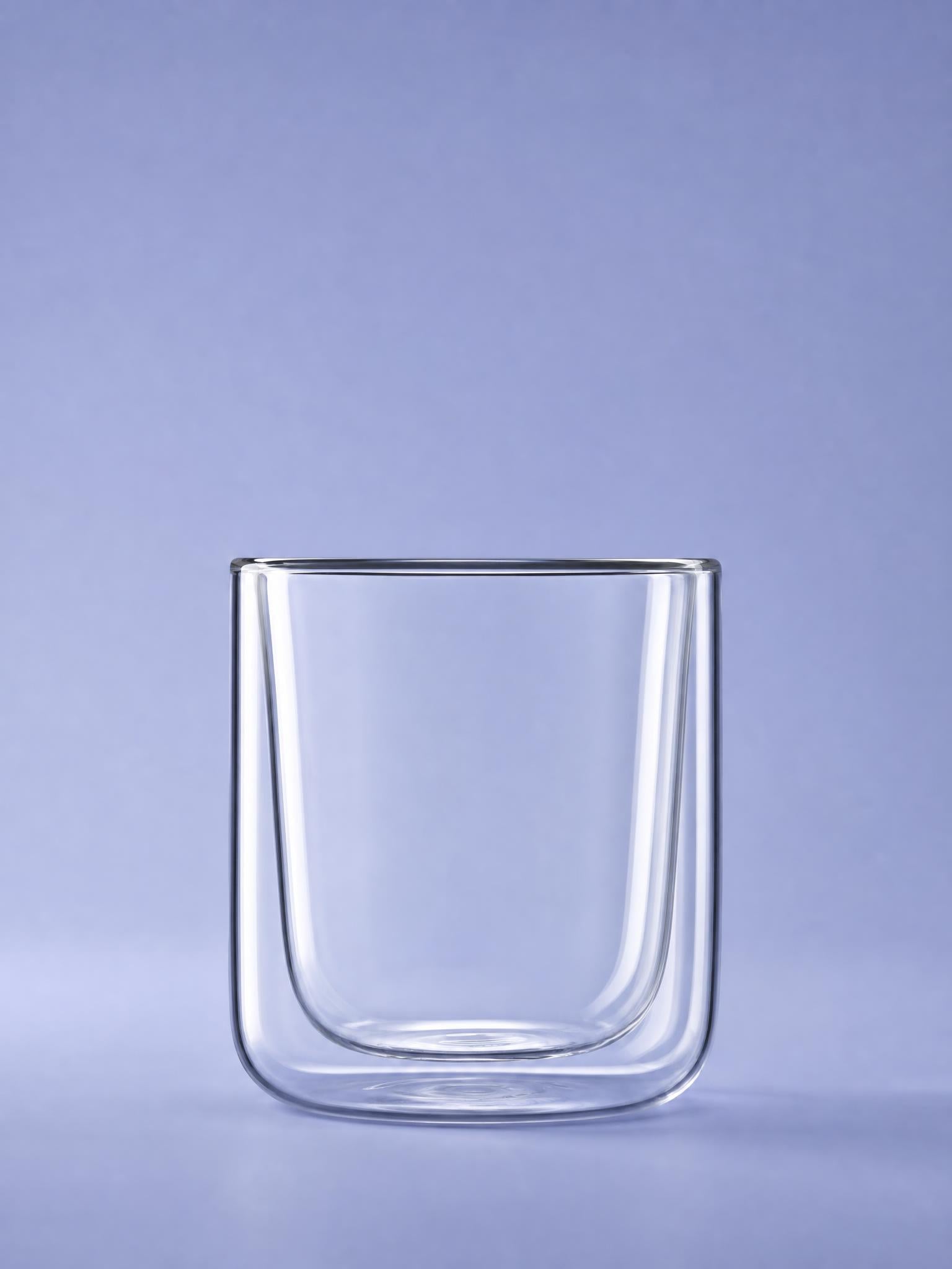 Luigi Bormioli Thermic Glass Verre à café 24 cl Cylindrique - Lot de 2