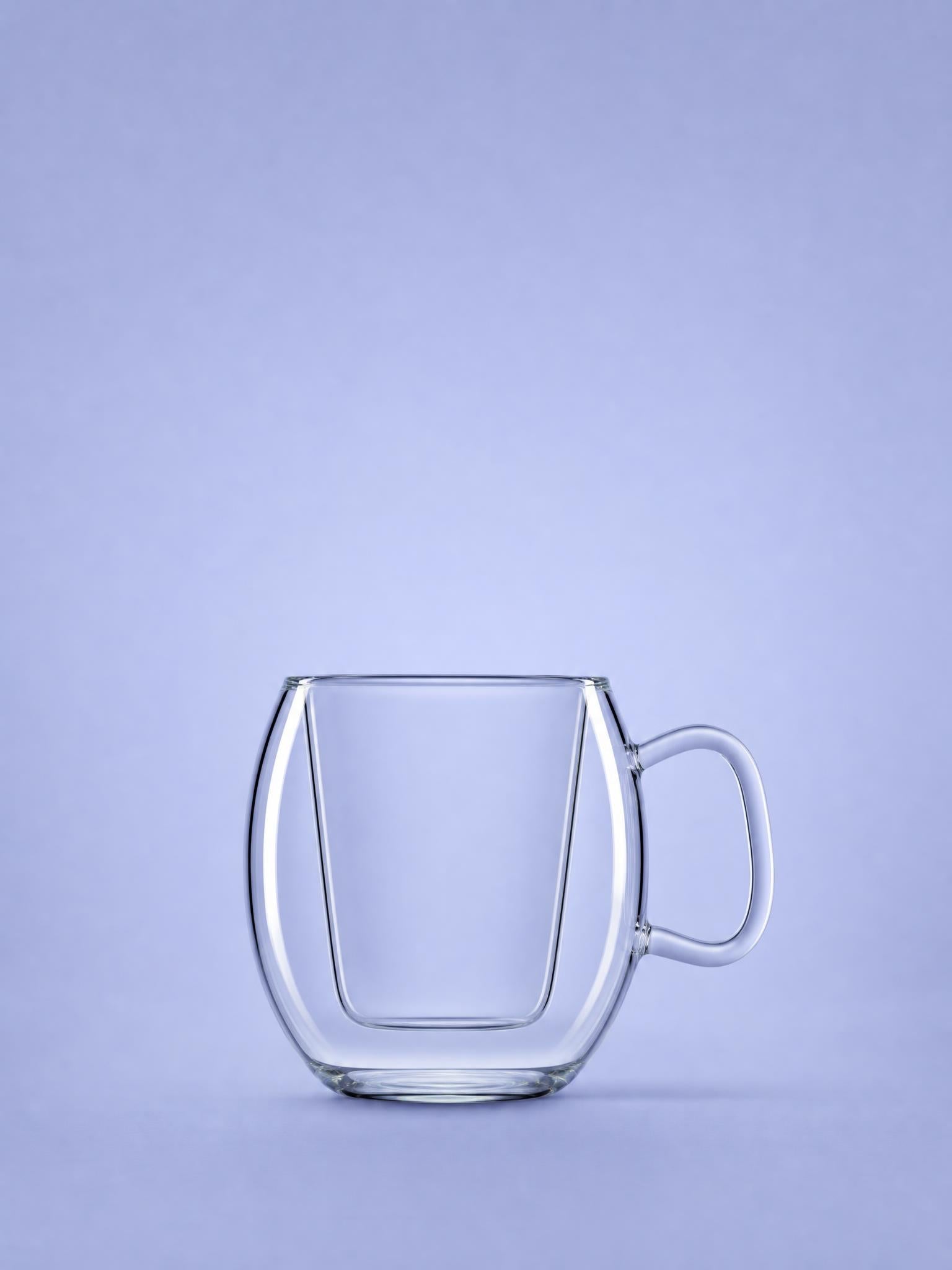 Luigi Bormioli Verre Thermique Tasse à Café 30 Cl Caffe Supremo - 2 Pièces