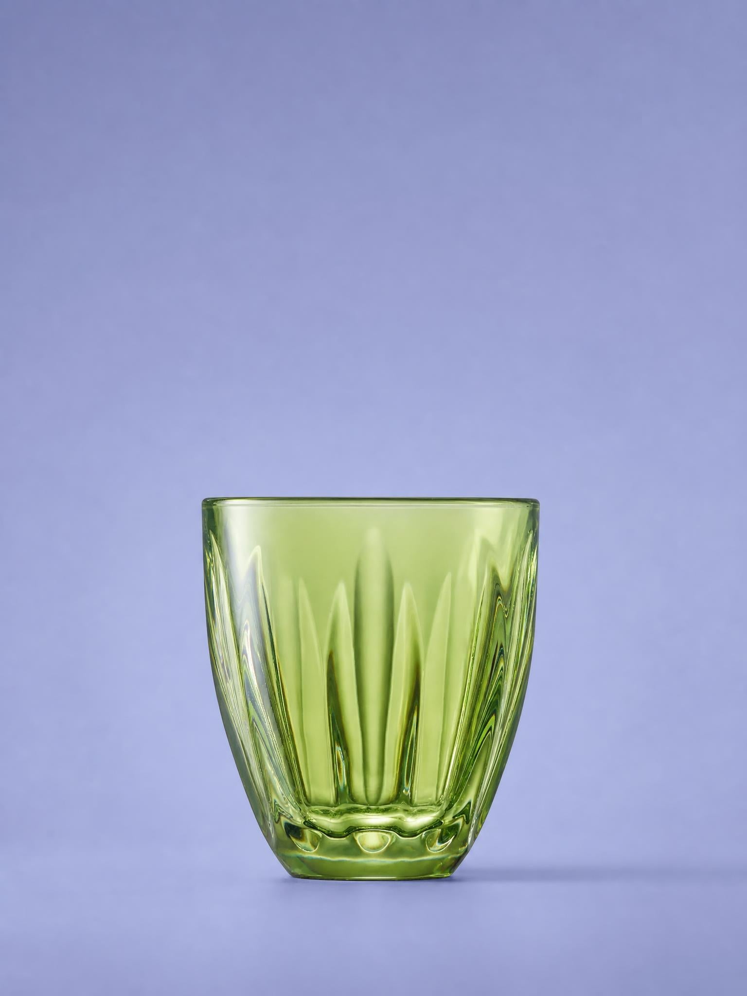 Verre La Rochère Lily 25 cl vert clair - Lot de 6