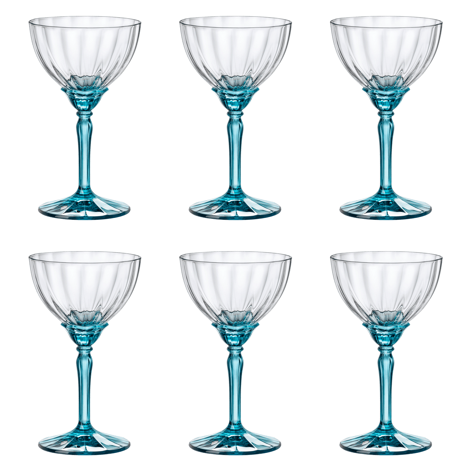 Bormioli Rocco Florian Champagneglas / Coupe 24 Cl Licht Blauw - 4 Stuks - Glazen.nl