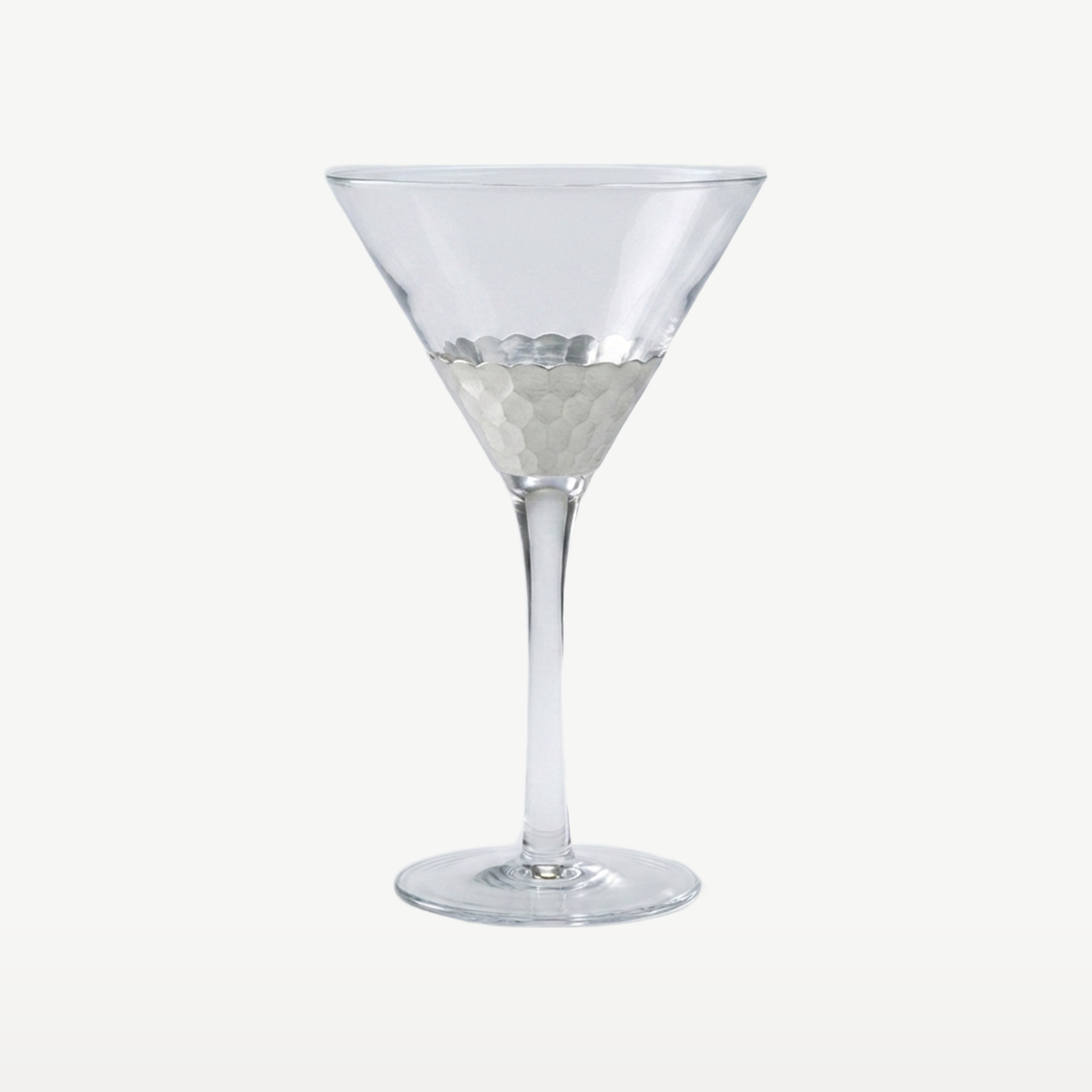 J-Line Cocktailglas Transparant/Zilver - Glazen.nl