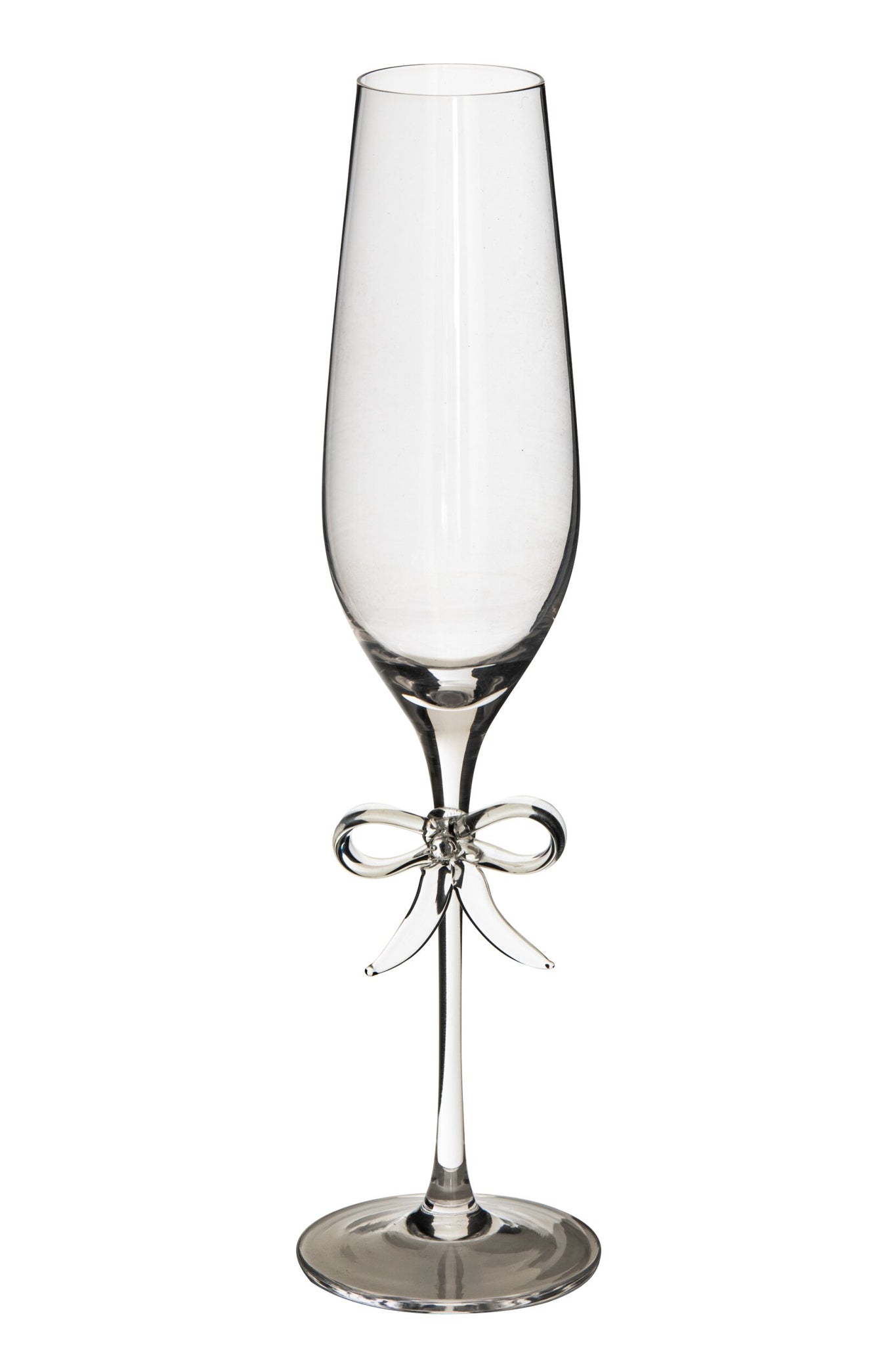 J-Line Flûte à champagne avec nœud transparente