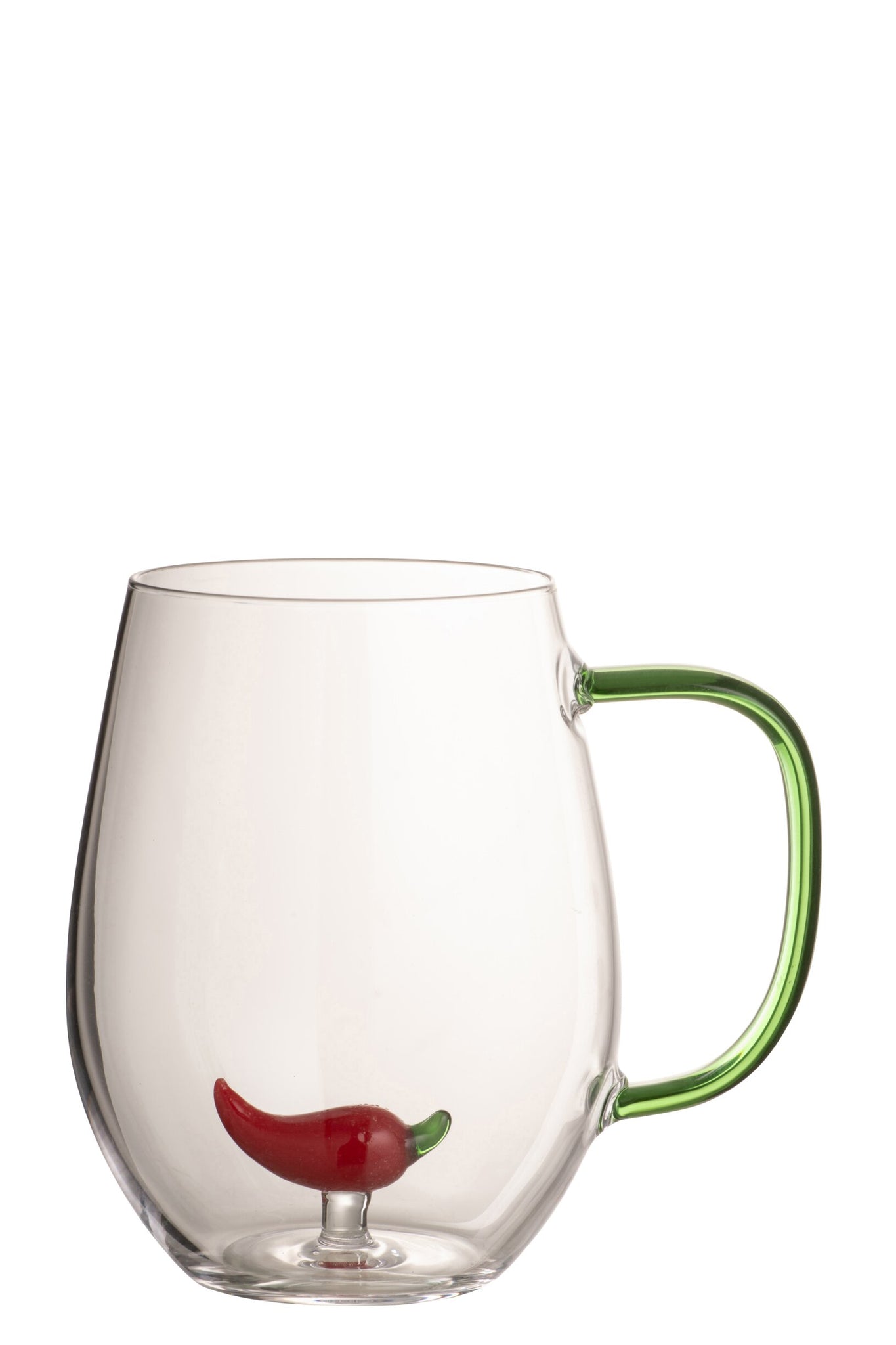 J-Line Verre à eau piment transparent/rouge