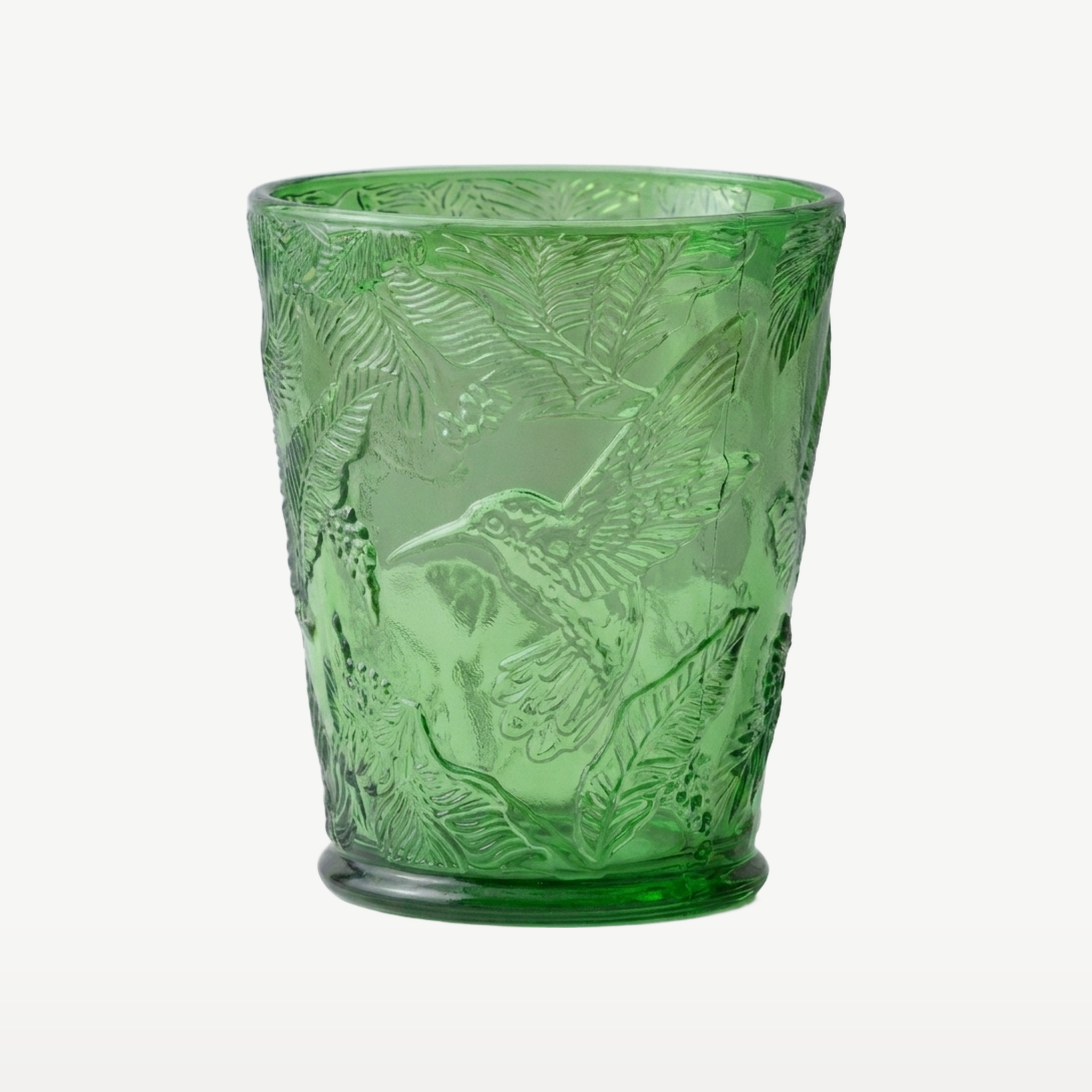 J-Line Waterglas Vogels Groen - Glazen.nl