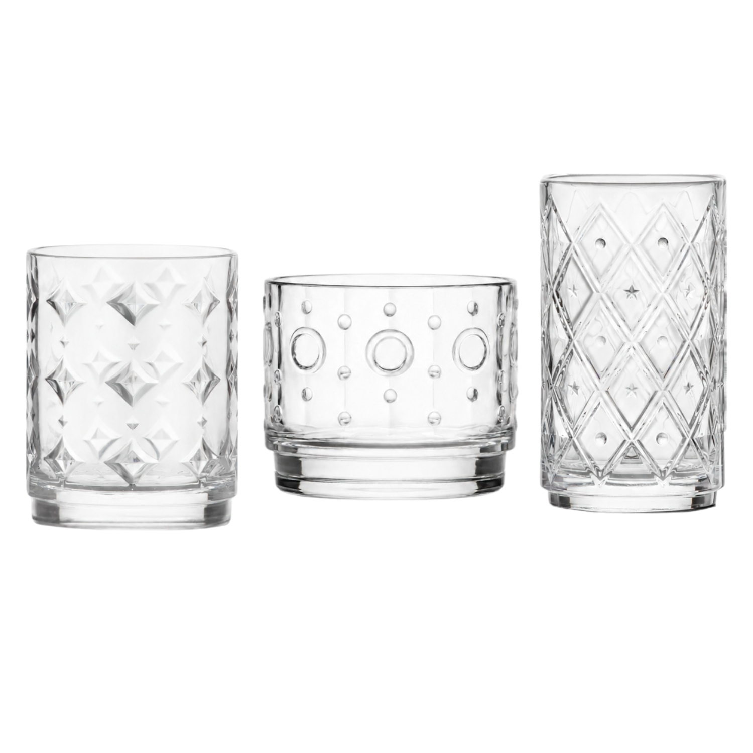RCR Circus tumbler set met 3 glazen