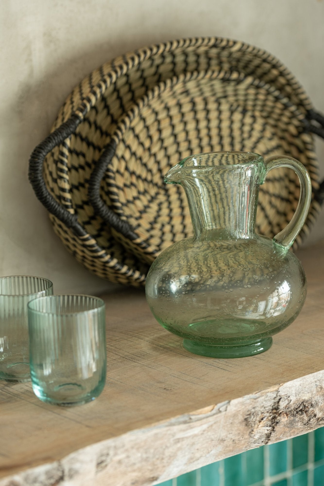 J-Line Verre à eau Kyle menthe