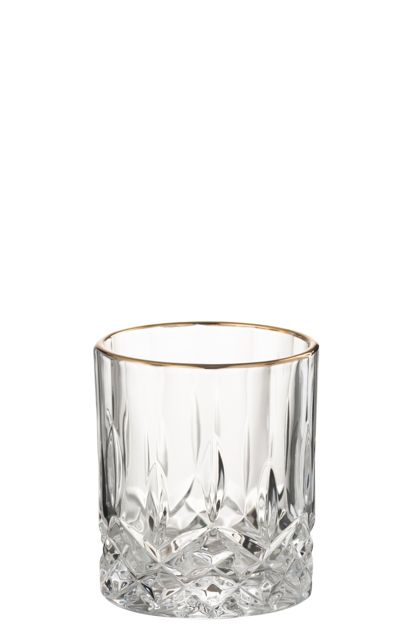 J-Line Franco Verre à eau doré/transparent