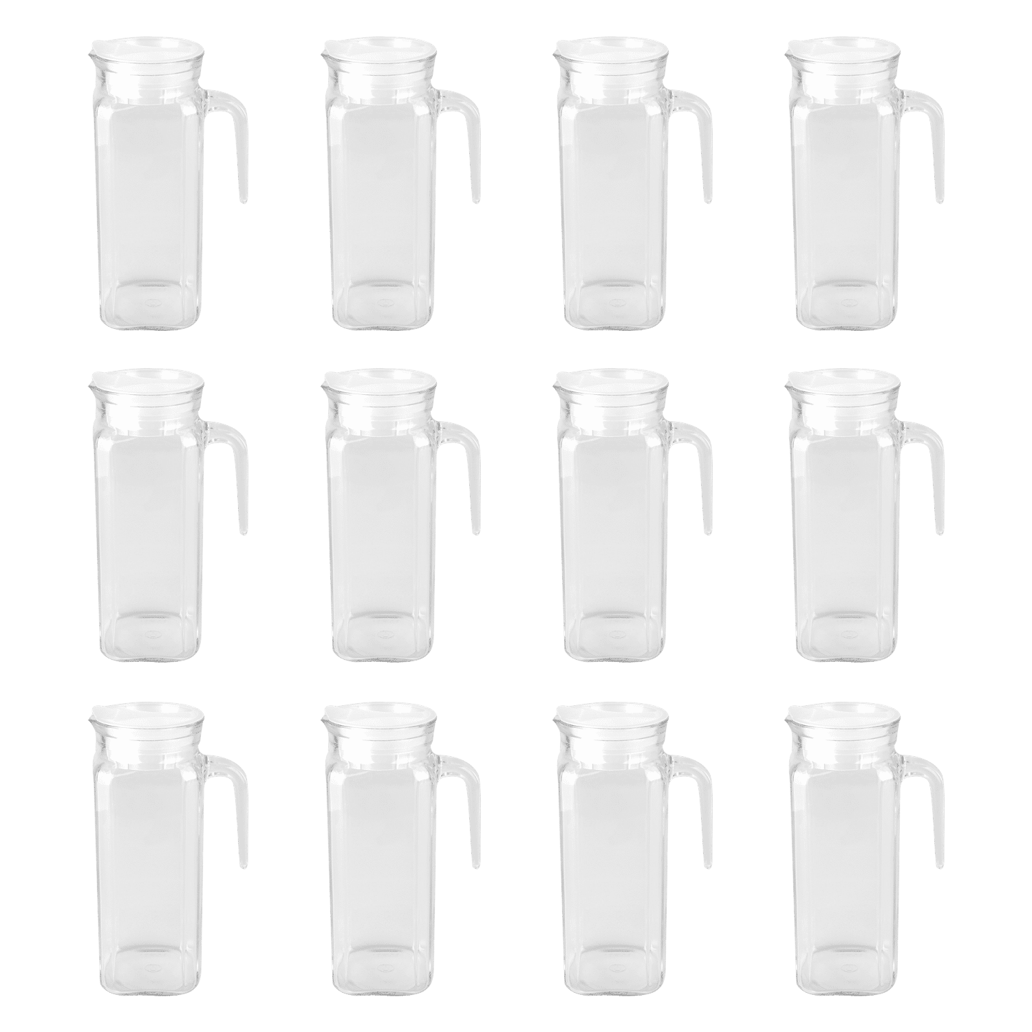 Borgonovo Igloo Quadra Kan 1,2 Liter Met Deksel - 12 Stuks - Glazen.nl