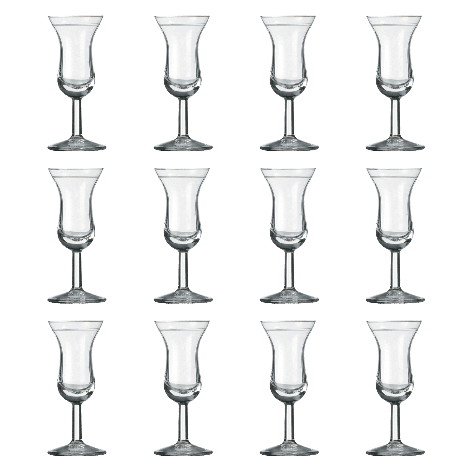 Royal Leerdam Intermezzo Borrelglas 5 Cl Oudhollandse Roemer Met Maatstreep - 12 Stuks - Glazen.nl