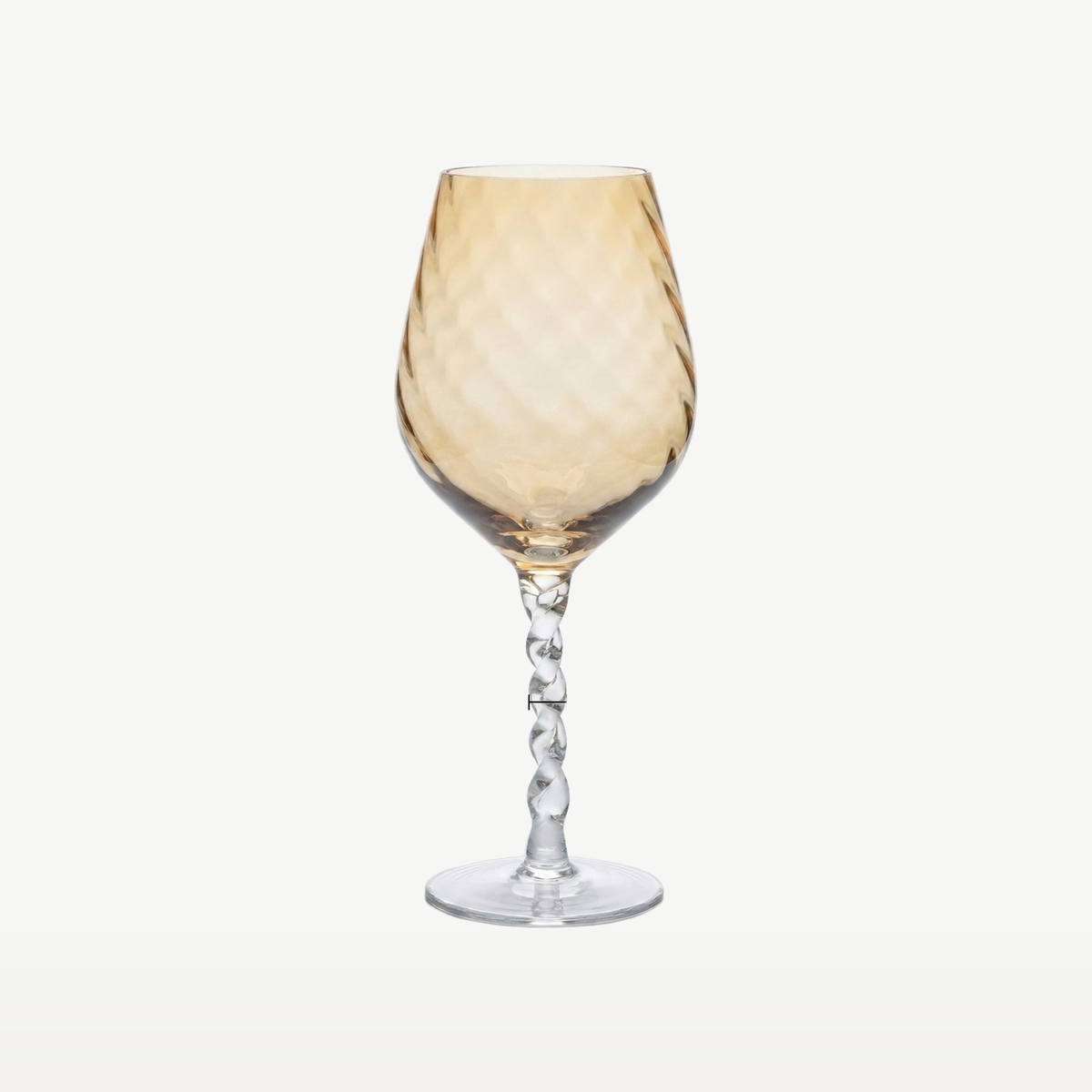 J-Line Wijnglas Gestreept Karamel - Glazen.nl