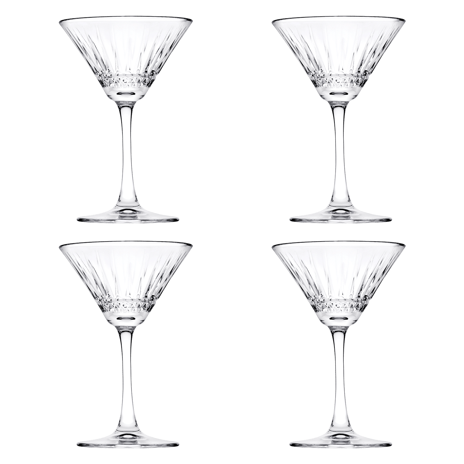 Pasabahce Elysia Martiniglas 22 Cl - 4 Stuks - Glazen.nl