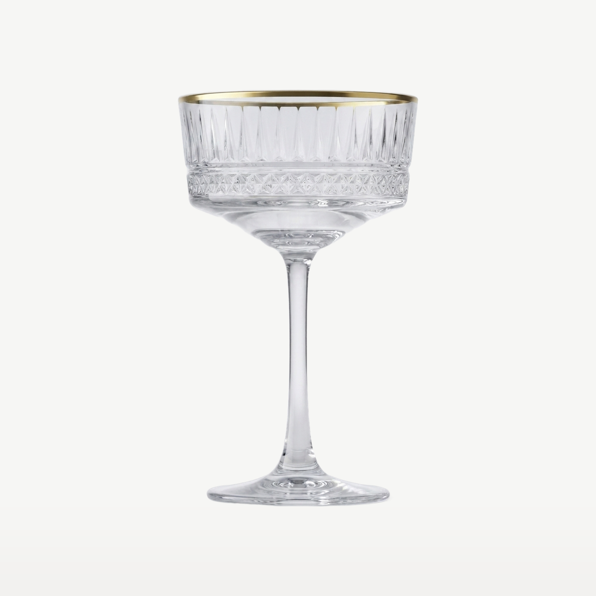 Pasabahce Elysia Champagneglas / Coupe 26 Cl Gouden Rand - 4 Stuks - leeg glas - Glazen.nl