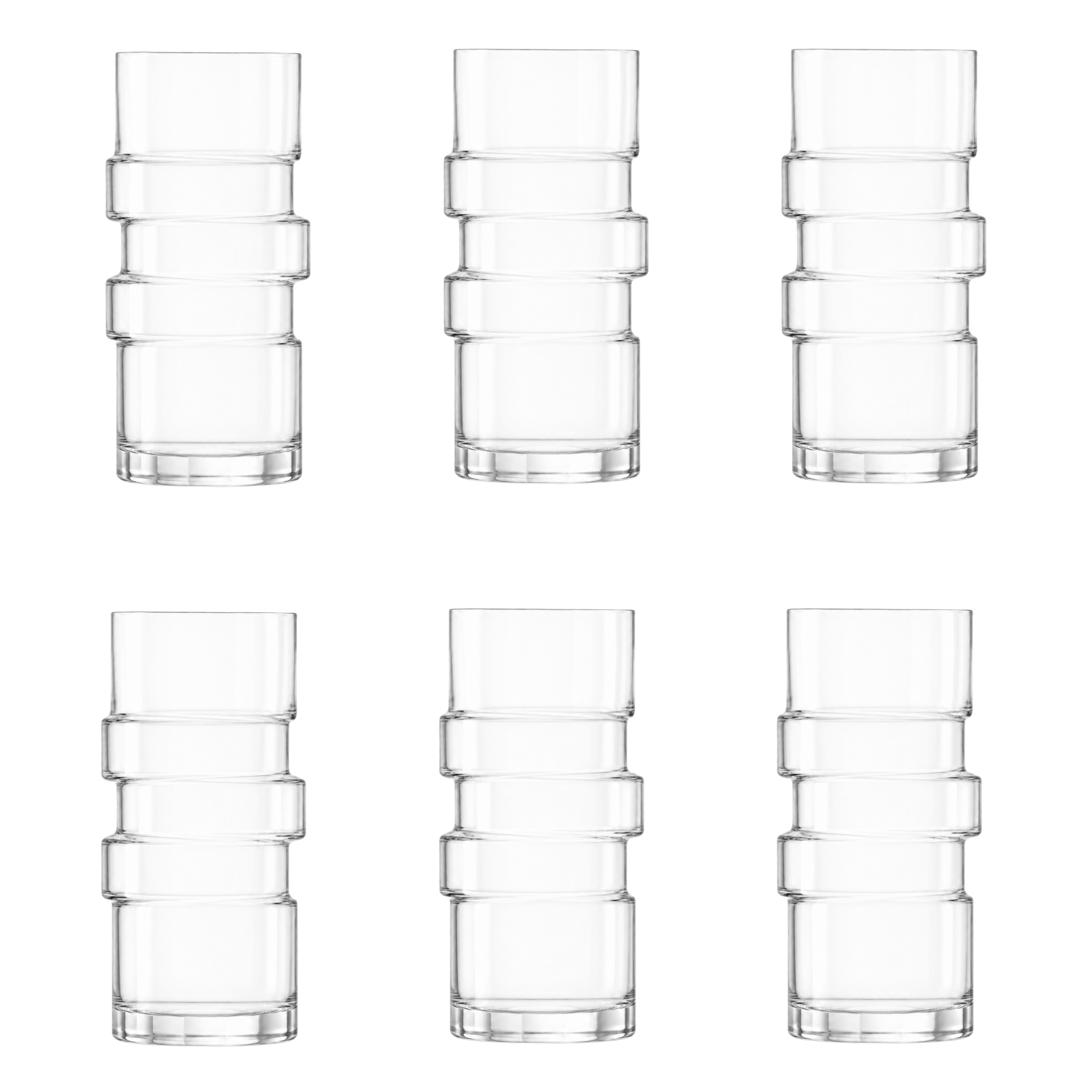 Onis The Glitch Longdrinkglazen 40 Cl - 6 stuks