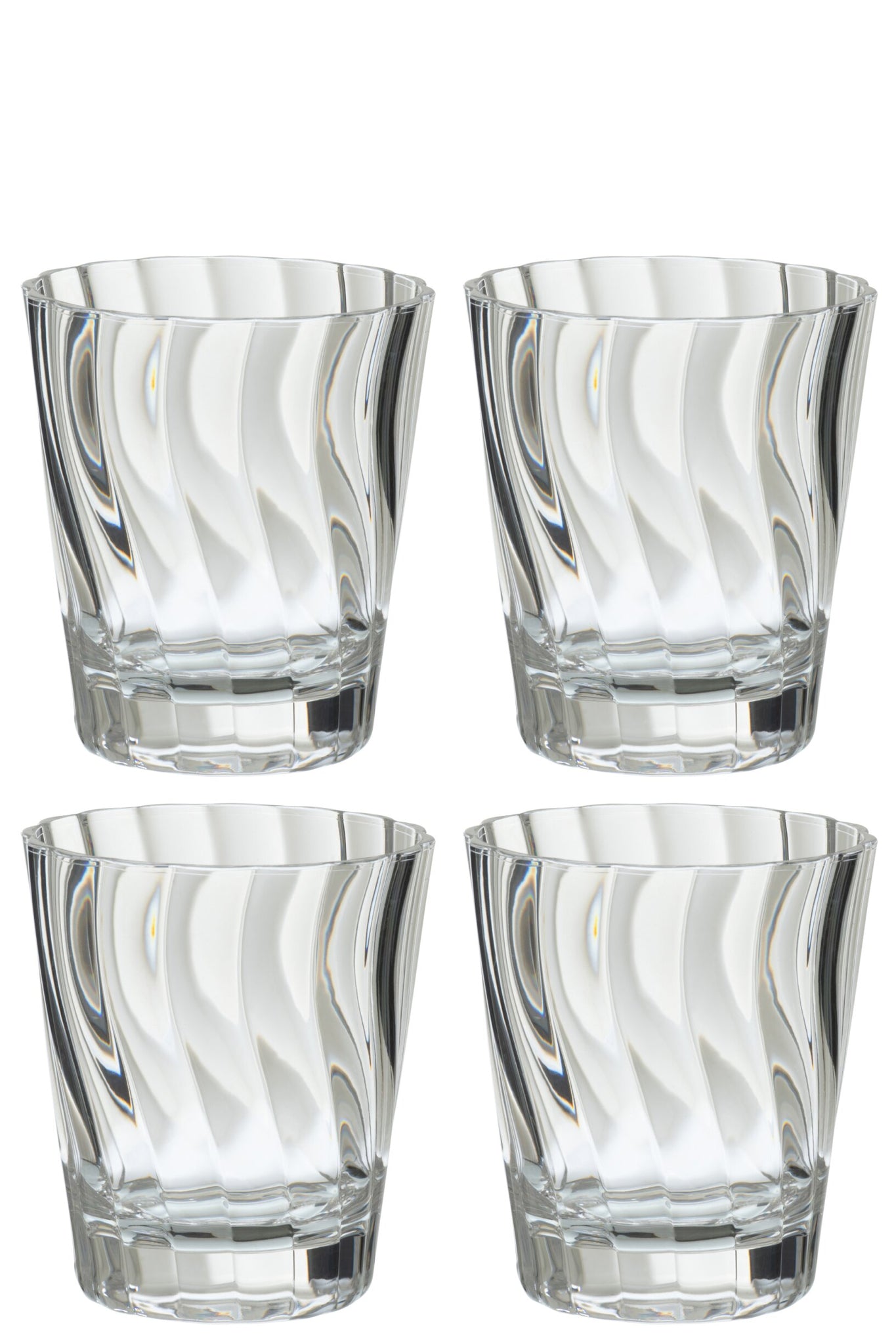 J-Line Verre à eau 42,5 Cl incassable transparent - 4 pièces