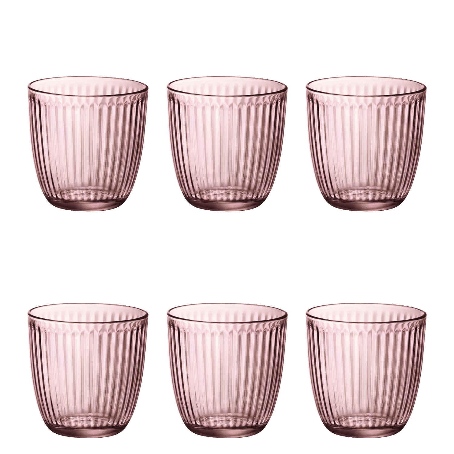 Bormioli Rocco Line Tumbler 29 Cl Roze - 6 Stuks - Glazen.nl