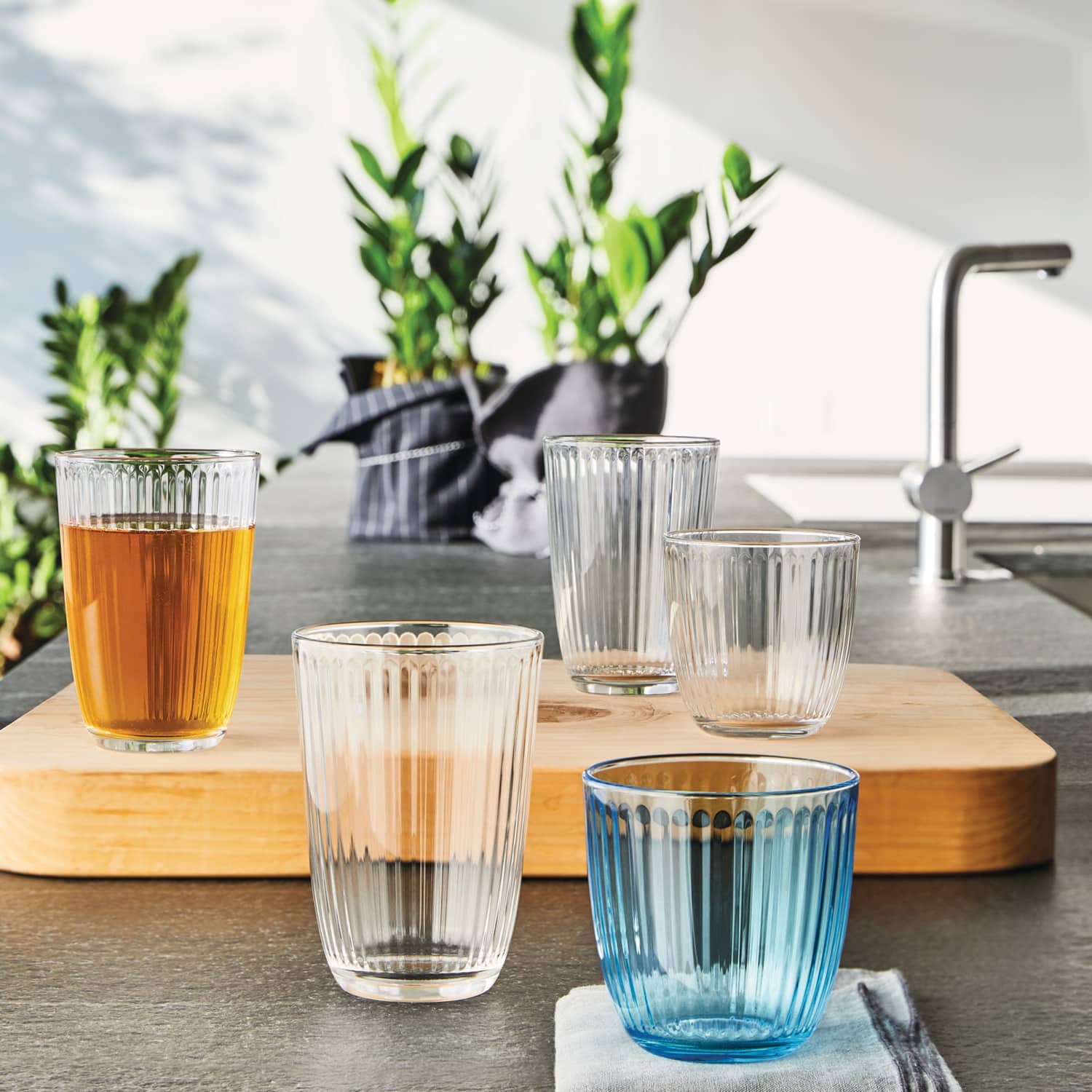 Bormioli Rocco Line Tumbler 29 Cl Blauw - 6 Stuks - Glazen.nl