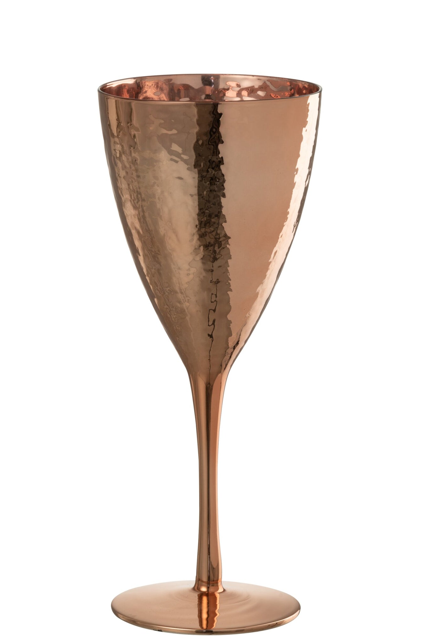 J-Line Verre à vin miroir cuivré