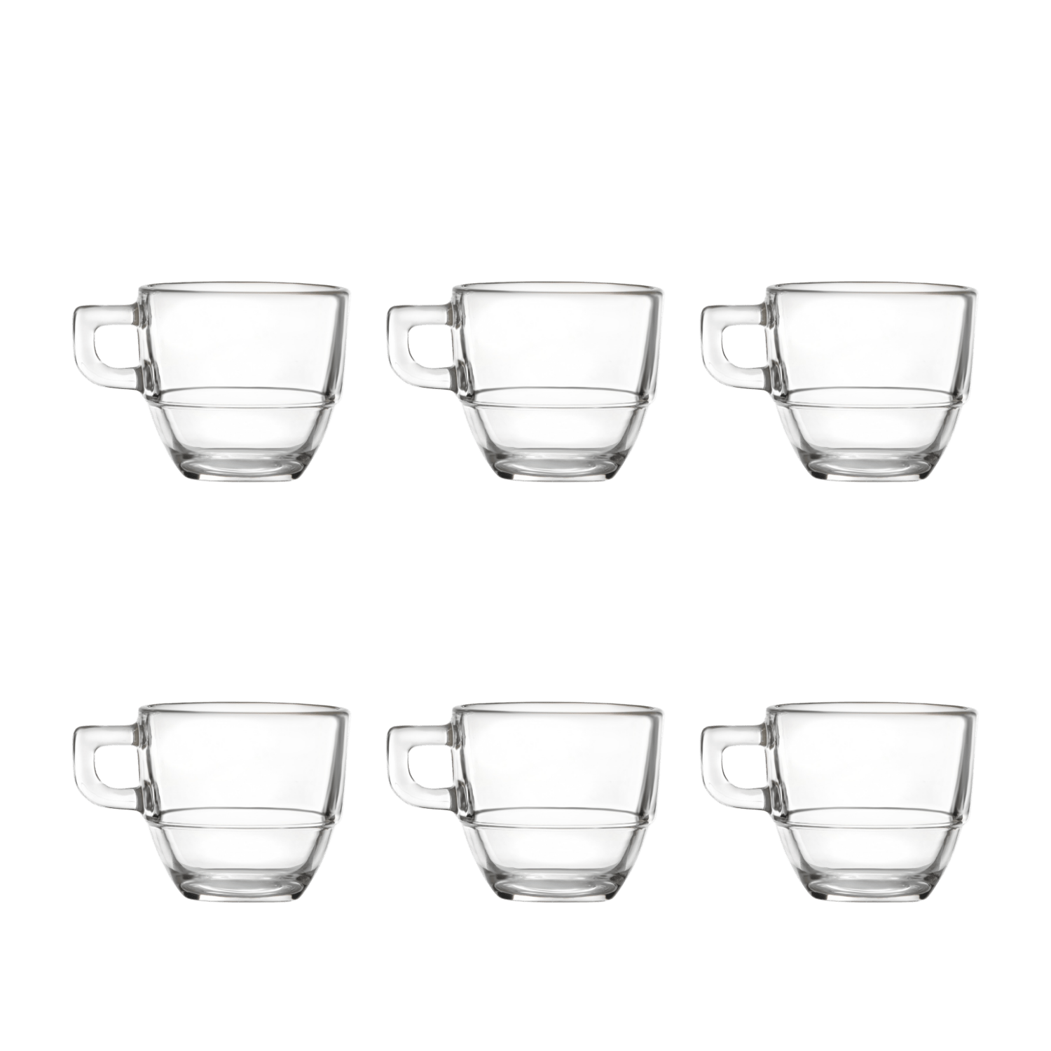 RCR Caffè Kop Stapelbaar 8 Cl - 6 Stuks - Glazen.nl