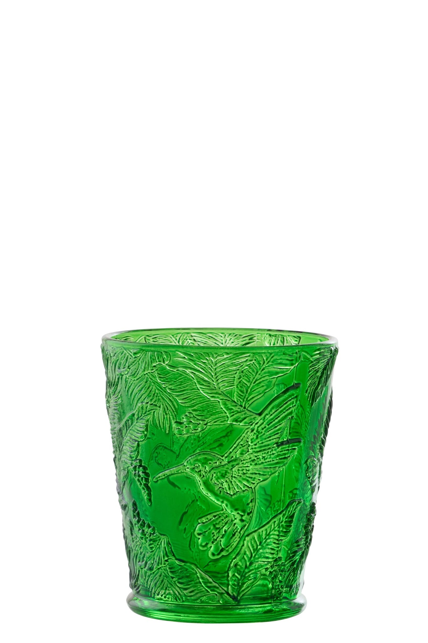 J-Line Verre à eau oiseaux vert