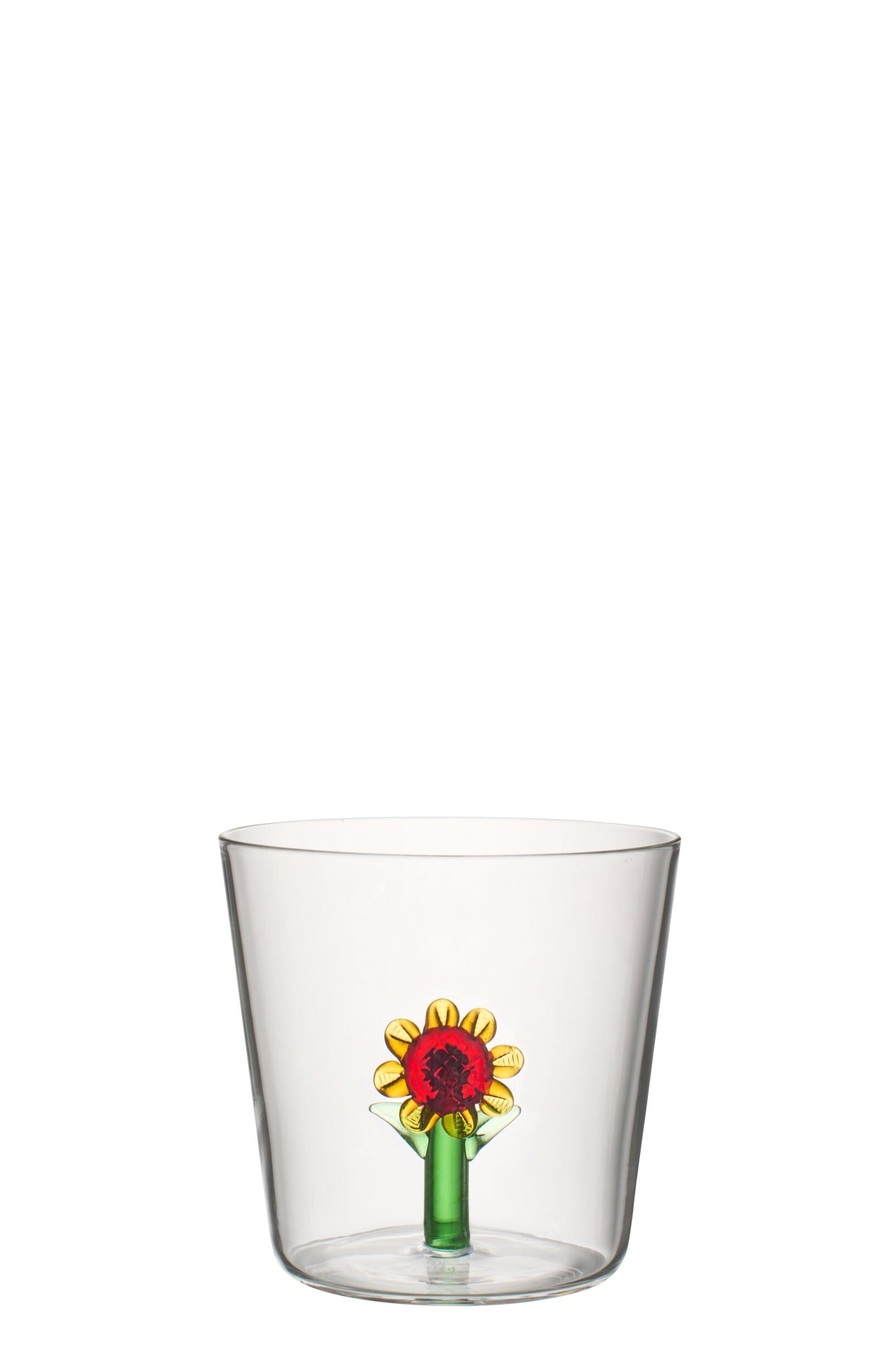 J-Line Verre à eau tournesol assorti