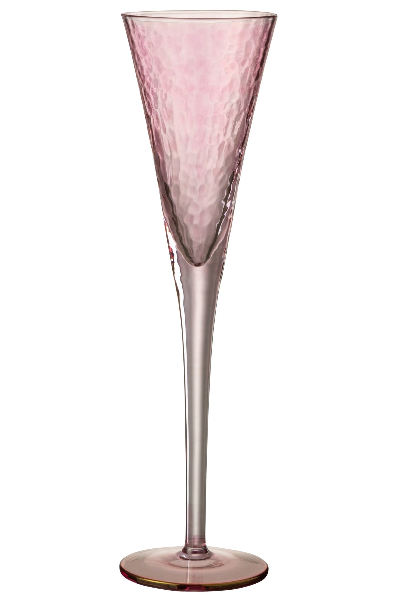 J-Line Verre à champagne irrégulier rose