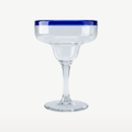 Bar Professional Margarita Cocktail Glass with Blue Rim 38 Cl