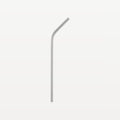 Bar Professional Paille courbée en acier inoxydable 6 mm 21 cm