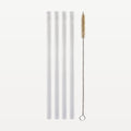 Bar Professional Set de pailles en verre de 14 cm avec brosse de nettoyage