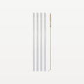 Bar Professional Set de pailles en verre 20 cm avec brosse de nettoyage