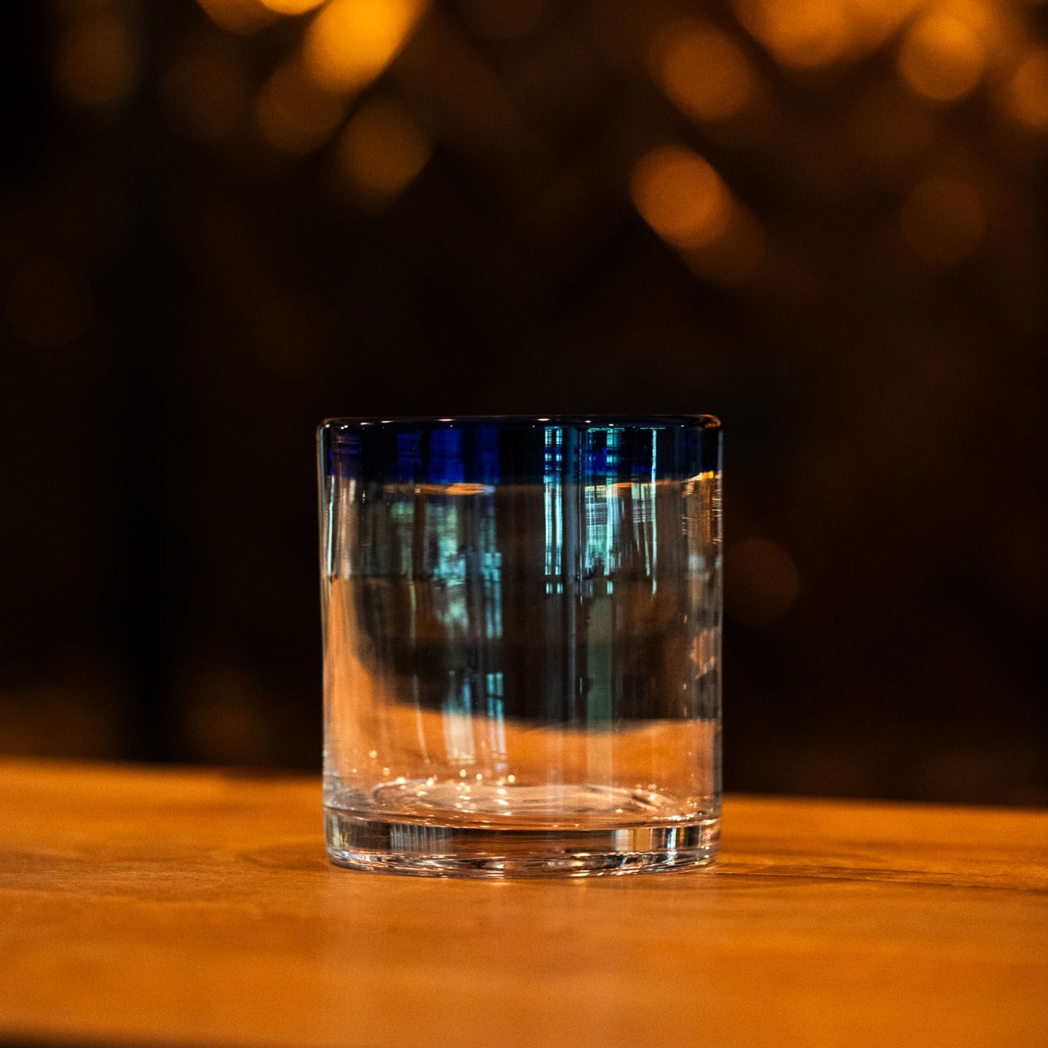 Bar Professional Tumbler Blauwe Rand 30 Cl - Glazen.nl